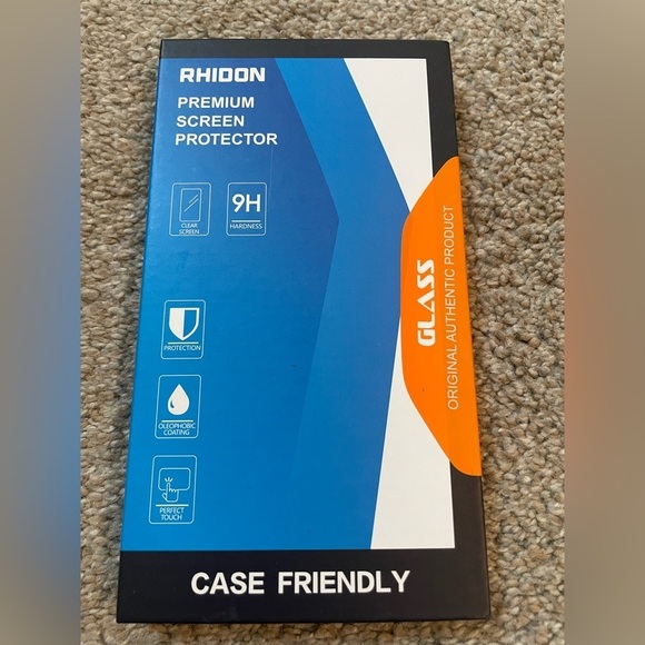 NEW Rhidon Premium Tempered Glass Screen Protector for iPhone 12 Pro - Picture 1 of 2